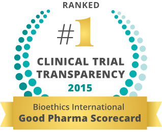 Ranked #1 Clinical Trial Transparency 2015