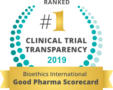 Ranked #1 Clinical Trial Transparency 2019
