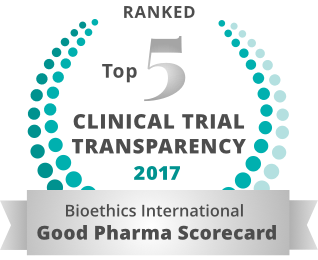 Ranked Top 5 Clinical Trial Transparency 2017